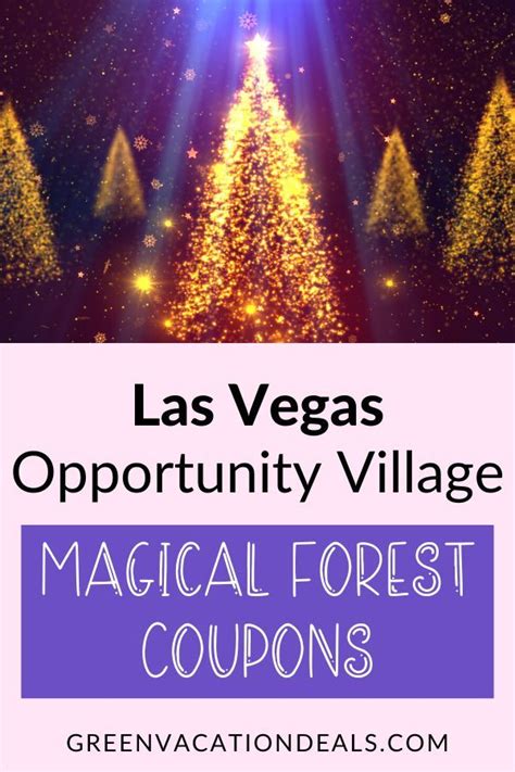 Discount code for Opportunity village magical forest
